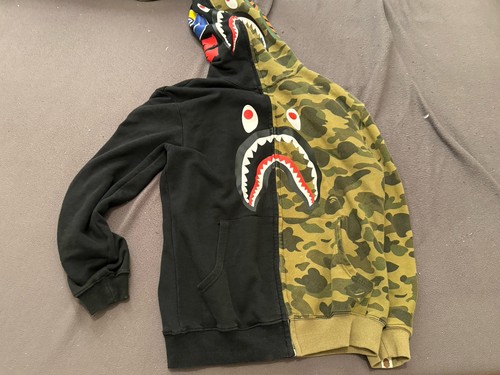 Felpa con cappuccio stile bape