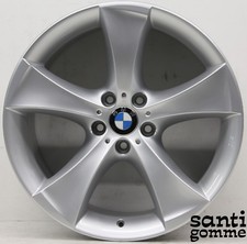1 CERCHIO 11 X 20 " BMW X5 e70 X6 ORIGINALE 6778589 SILVER RIVERNICIATO