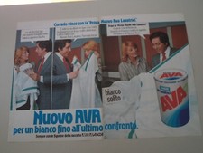 advertising Pubblicità 1976 DETERSIVO AVA MIRALANZA MIRA LANZA e CORRADO