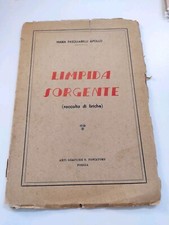 Raro 1949 Limpida Sorgente Raccolta Liriche Pasquarelli Apollo Pescatore Foggia