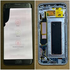 Display Originale Samsung S7 Edge Lesionato Macchia G935 LCD Frame USB Dock