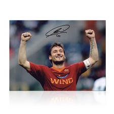 Foto AS Roma autografata da