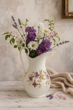 Antica Caraffa in ceramica bianca Brocca epoca 900 vaso versatoio Sci Laveno