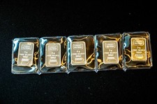 5 lingotti argento fine Credit