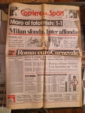 CORRIERE DELLO DELLO SPORT 11 MAGGIO 1992 MILAN SFONDA 12° SCUDETTO