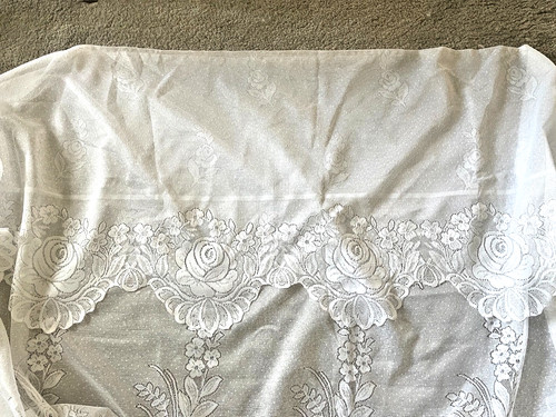 Materiale tenda pizzo bianco