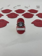 10 x Espositore Gioielli Anello Porta Disco Supporto (Rosa Orchidea) Fatto a Mano