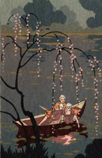 MESCHINI - Art Deco - Coppietta, Couple - Scritta - MG135