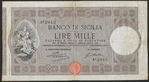 Italia banconota 1000 lire - 1000,