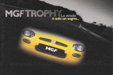 Catalogue Brochure MG MGF Trophy 160 2001 Italie Italia