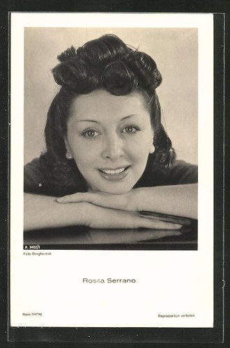 Cartolina attrice rosita - cartolina,