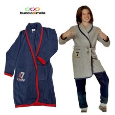 Vestaglia bambino invernale anni 5/6 in pile giacca camera bimbo collo sciallato