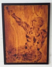 Dipinto Ernesto Riva OPERA CONCETTUALE  tecnica mista su legno 100x80 rarissimo