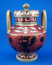 ICAP A. Pascucci Gualdo Tadino vaso ceramica maiolica lustro grifone st. Rubboli