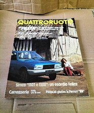 Vecchia Rivista D'Epoca Quattroruote Mese Di Agosto Del 1976