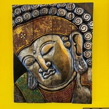 Buddha quadro legno
