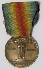 MEDAGLIA INTERALLEATA DELLA VITTORIA GRANDE GUERRA PER LA CIVILTA' 1914 1918