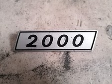 fiat 132 fregio sigla scritta logo targhetta Badge 2000 alluminio bomisa fries