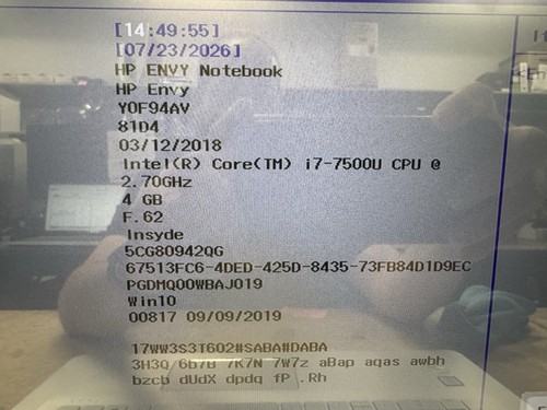 Envy 17t s100 - hp, 4gb