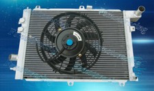 For Opel Vauxhall Calibra Turbo C20LET Aluminum radiator + fans