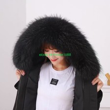 Grande collo vera pelliccia