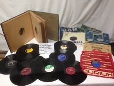 4292 VECCHI DISCHI VINILE 78 GIRI ANNI 40/60 ALBUM DISCHI D’EPOCA MUSICA