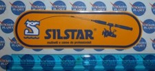 ADESIVO VINTAGE AUTOCOLLANT STICKER ORIGINALE FISHING SILSTAR MULINELLI E CANNE