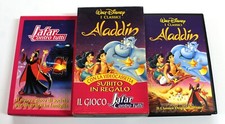 Cofanetto con Gioco JAFAR CONTRO TUTTI + VHS Videocassetta ALADDIN Disney 1994