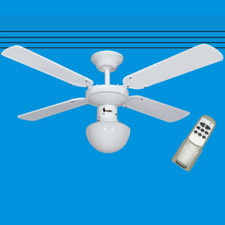 Ceiling fan blades with remote