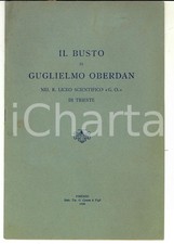 1928 Attilio GENTILE Busto di Guglielmo OBERDAN nel liceo scientifico di Trieste