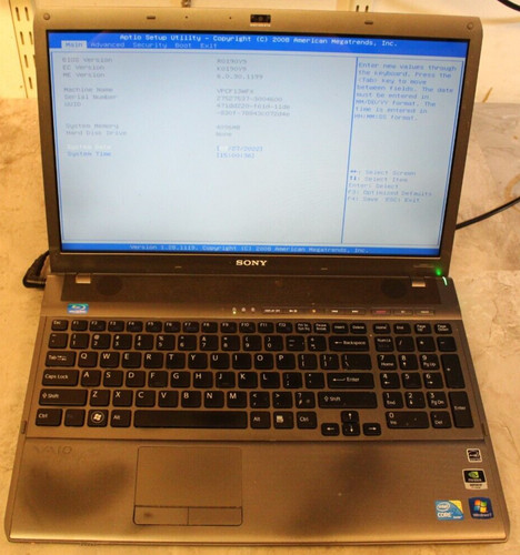 Sony vaio vpcf1 per - vpcf1, parti