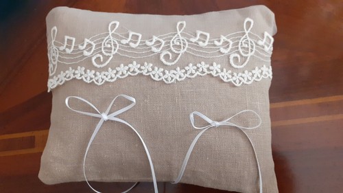 Cuscino portafedi matrimonio - cuscino,