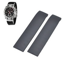 Cinturino in gomma nero 20 mm