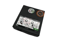 Compressore per gonfiaggio pneumatici auto camper + triangolo + accessori vari