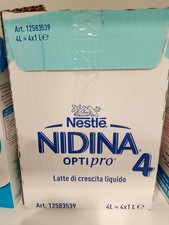 Nestle Nidina 4 Optipro Latte di crescita Liiquido 6 Brick da 1L
