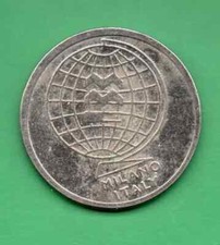 Italia. Gettone da Collezione - Moneta dall'Italia " Milano - Italia " con Globo