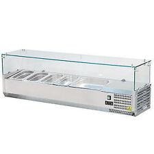 Vetrina frigorifero refrigerata cm 140x33 banco pizza