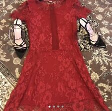 Abito Vestito Pizzo Rosso Marca Yamamay Tg S