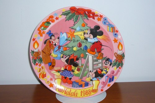 Piatto natale walt disney - disney,
