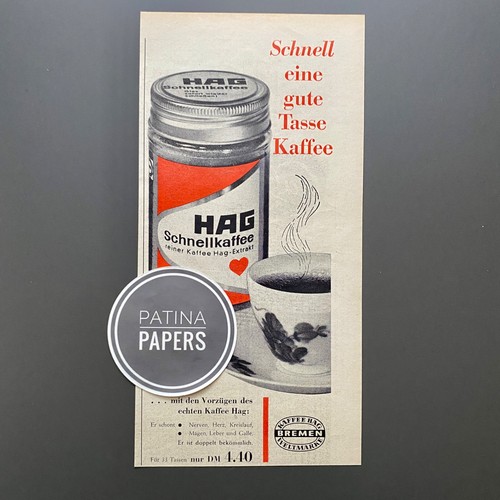 1964 hag schnellkaffee gute - 1964,