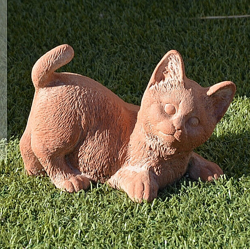 Statua gatto gattino - , in