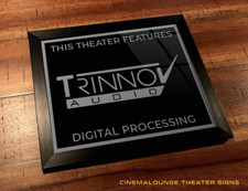 Insegna Home Theater/Cinema Incorniciata 8" x 10" - Elaborazione Audio Trinnov