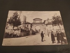 JESI VIALE CAVALLOTTI ANTICA CARTOLINA ANIMATA INIZI '900 ANCONA