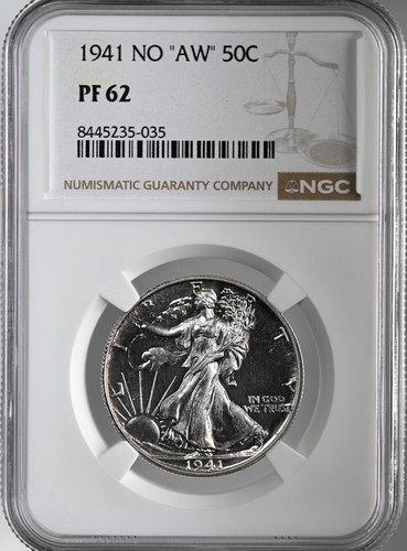 1941 50c proof walking liberty - proof,