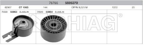 Kit distribuzione cinghia - distribuzione, (cinghia