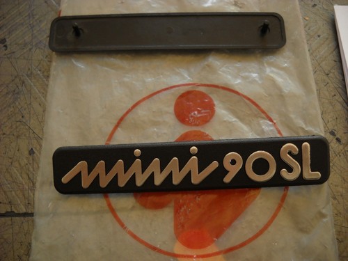 Targhetta plastica mini 90 - targhetta,