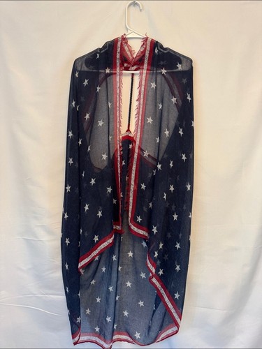 Scialle donna rosso - rosso, bianco