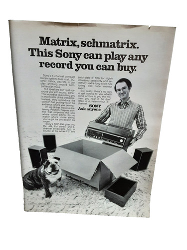 Pubblicità stampa stereo - , sony