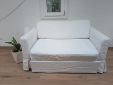 Divano Letto Ikea (2posti) con due rivestimenti in bianco o tortora inclusi
