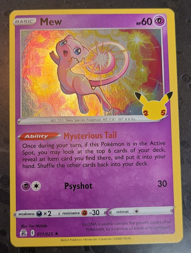 Mew 011 025 celebrations holo - 011/025,